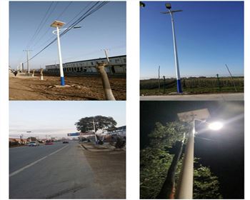 甘肅太陽能路燈-慶陽寧縣項目圖片